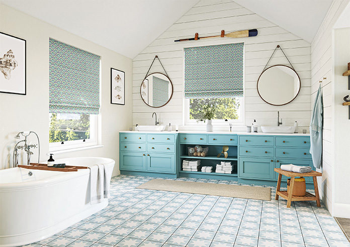 Deco Sea Shells, Neopolitan - Twist&Fit Roman Blind - Image 6